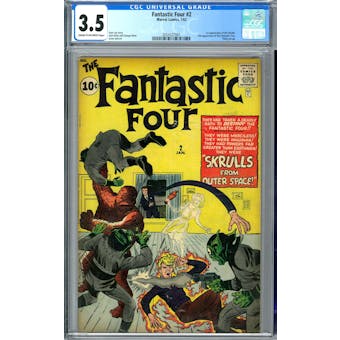 Fantastic Four #2 CGC 3.5 (C-OW) *2054327001*