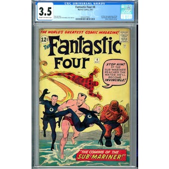 Fantastic Four #4 CGC 3.5 (C-OW) *2054327002*