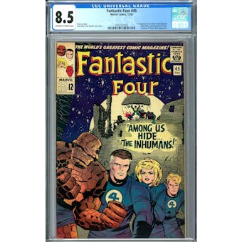 Fantastic Four #45 CGC 8.5 (OW-W) *2054327003*