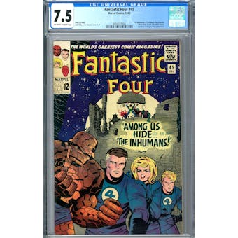 Fantastic Four #45 CGC 7.5 (OW-W) *2054327004*