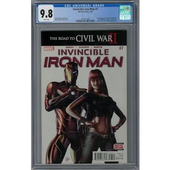 Invincible Iron Man #7 CGC 9.8 (W) *2054375004*