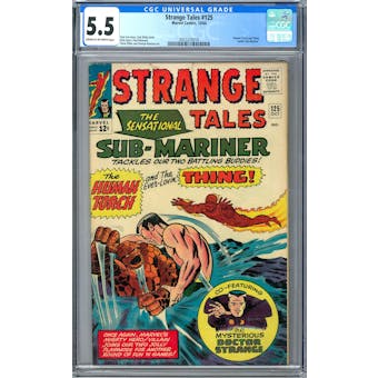 Strange Tales #125 CGC 5.5 (C-OW) *2055255018*