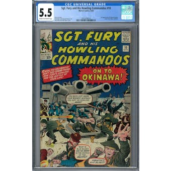 Sgt. Fury and His Howling Commandos #10 CGC 5.5 (C-OW) *2055256014*