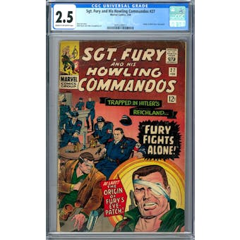 Sgt. Fury and His Howling Commandos #27 CGC 2.5 (C-OW) *2055256017*