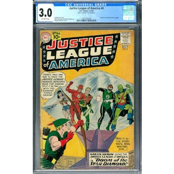 Justice League of America #4 CGC 3.0 (OW) *2055305004*
