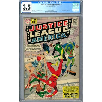 Justice League of America #5 CGC 3.5 (OW-W) *2055305005*