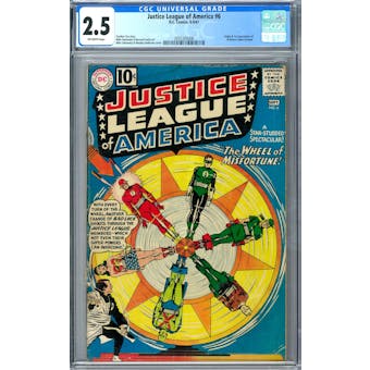 Justice League of America #6 CGC 2.5 (OW) *2055305006*