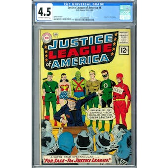 Justice League of America #8 CGC 4.5 (OW-W) *2055305008*