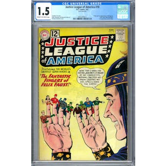 Justice League of America #10 CGC 1.5 (C-OW) *2055305011*