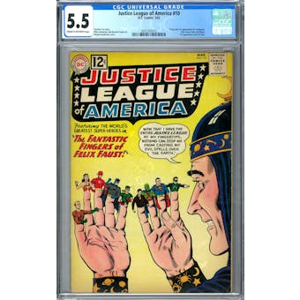 Justice League of America #10 CGC 5.5 (C-OW) *2055305012*