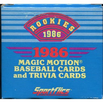1986 Sportflics Rookies Baseball Factory Set