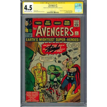 Avengers #1 CGC 4.5 Stan Lee Dick Ayers Signature Series (C-OW) *2060213001*