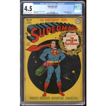 Superman #53 CGC 4.5 (OW-W) *2060241004*