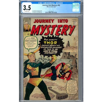 Journey Into Mystery #92 CGC 3.5 (OW) *2062340017*