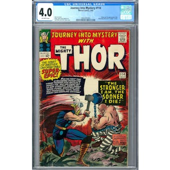 Journey Into Mystery #114 CGC 4.0 (OW) *2062341003*
