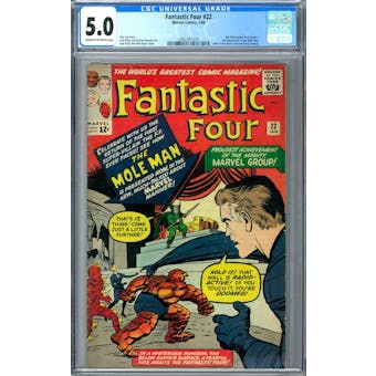 Fantastic Four #22 CGC 5.0 (C-OW) *2062341019*