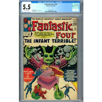 Fantastic Four #24 CGC 5.5 (OW) *2062341021*