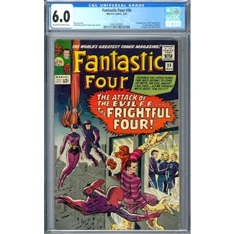 Fantastic Four #36 CGC 6.0 (OW-W) *2062342005*