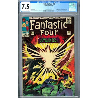Fantastic Four #53 CGC 7.5 (OW-W) *2062342015*