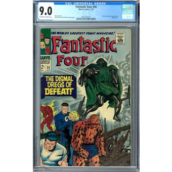 Fantastic Four #58 CGC 9.0 (OW-W) *2062342020*