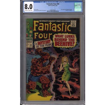 Fantastic Four #66 CGC 8.0 (OW-W) *2062343002*
