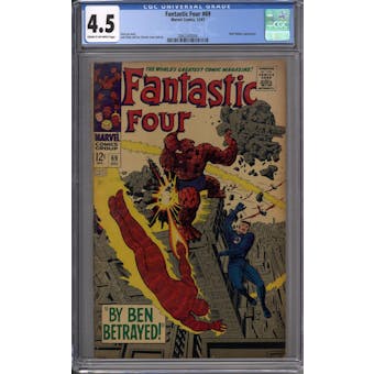 Fantastic Four #69 CGC 4.5 (C-OW) *2062343004*