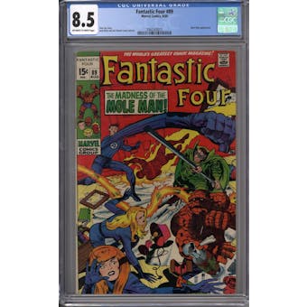 Fantastic Four #89 CGC 8.5 (OW-W) *2062343012*
