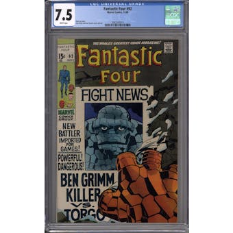 Fantastic Four #92 CGC 7.5 (W) *2062343014*