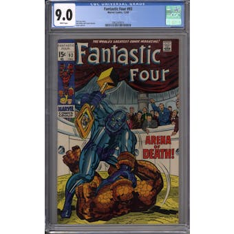 Fantastic Four #93 CGC 9.0 (W) *2062343015*