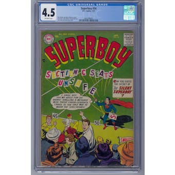 Superboy #54 CGC 4.5 (OW) *2062590007*