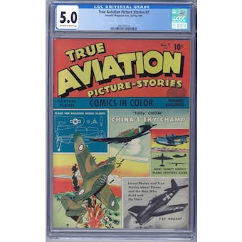 True Aviation Picture Stories #7 CGC 5.0 (OW-W) *2062590014*