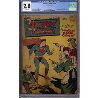 Action Comics #110 CGC 2.0 (OW) *2062599005*