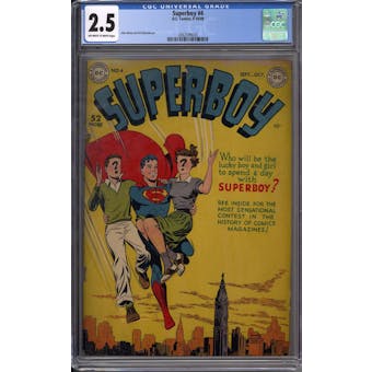 Superboy #4 CGC 2.5 (OW-W) *2062599020*