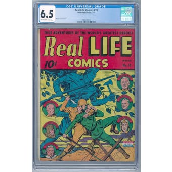 Real Life Comics #10 CGC 6.5 (OW-W) *2065236010*
