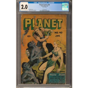 Planet Comics #40 CGC 2.0 (LT-OW) *2068098006*
