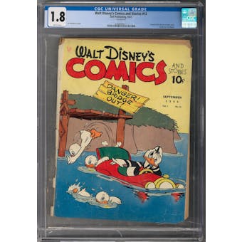 Walt Disney Comics and Stories #12 CGC 1.8 (B) *2068098011*