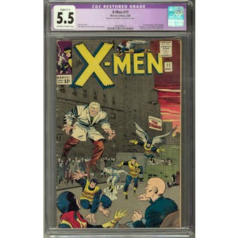 X-Men #11 CGC 5.5 (OW-W) Restored *2068098017*