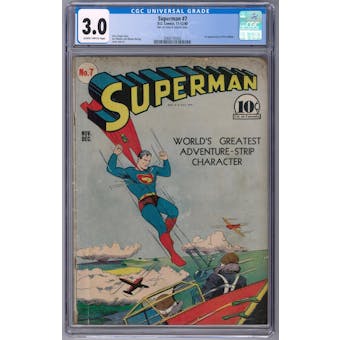 Superman #7 CGC 3.0 (SB) *2068135002* JusticeLeague2020Series0 - (Hit Parade Inventory)