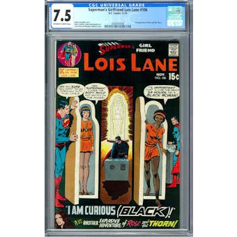 Superman's Girl Friend Lois lane #106 CGC 7.5 (OW-W) *2068597008*