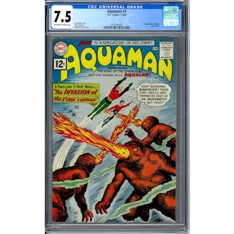 Aquaman #1 CGC 7.5 (OW-W) *2070261002*
