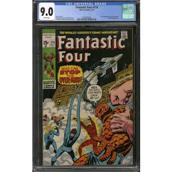 Fantastic Four #114 CGC 9.0 (W) *2070833004*