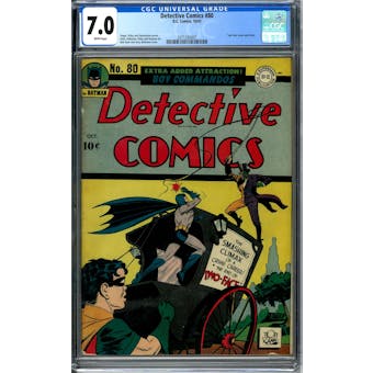 Detective Comics #80 CGC 7.0 (W) *2071293001*