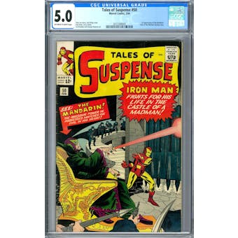 Tales of Suspense #50 CGC 5.0 (OW-W) *2072389005*
