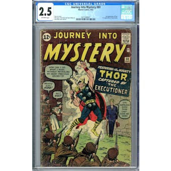 Journey Into Mystery #84 CGC 2.5 (OW) *2072389007*