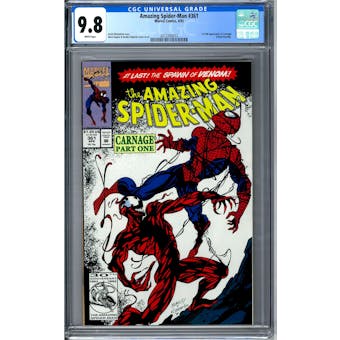 Amazing Spider-Man #361 CGC 9.8 (W) *2072393012*