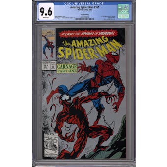 Amazing Spider-Man #361 Second Printing CGC 9.6 (W) *2072393016*