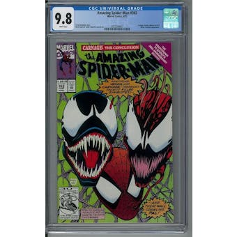 Amazing Spider-Man #363 CGC 9.8 (W) *2072394007*