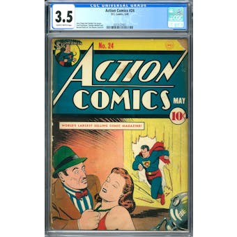 Action Comics #24 CGC 3.5 (SB) *2073127007* 130+ Comic Issue Lot