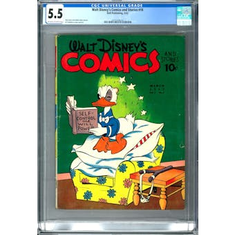 Walt Disney's Comics and Stories #18 CGC 5.5 (OW-W) *2073128024*