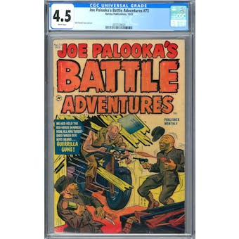 Joe Palooka's Battle Adventures #73 CGC 4.5 (W) *2073129024*